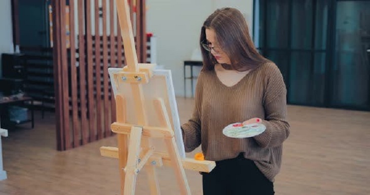 Easel and Palette